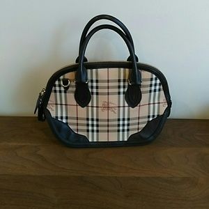 Burberry Haymarket Check Satchel